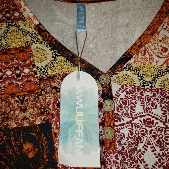Beautiful Fall color top NWT size 3XL - Picture 4 of 6